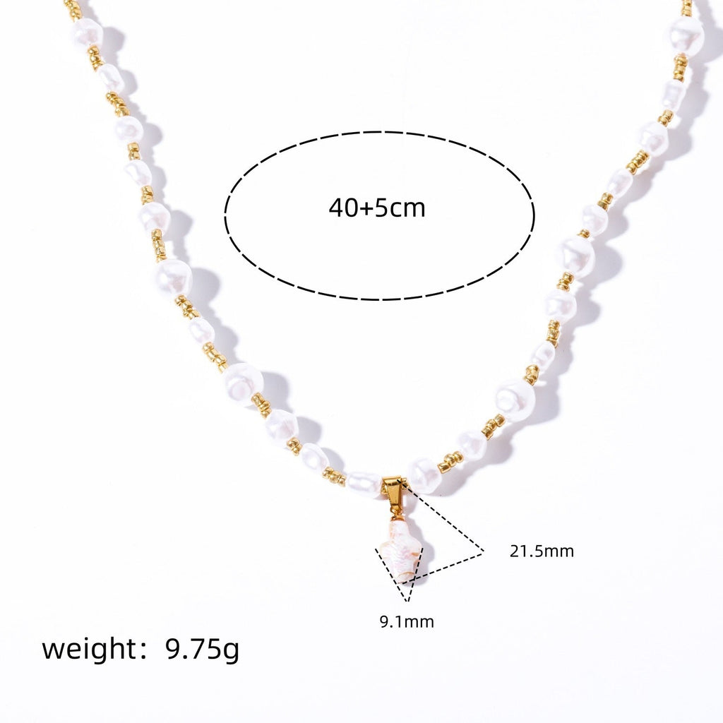 Fine Gold-Plated Cross Pendant Necklace — white necklace, view 4