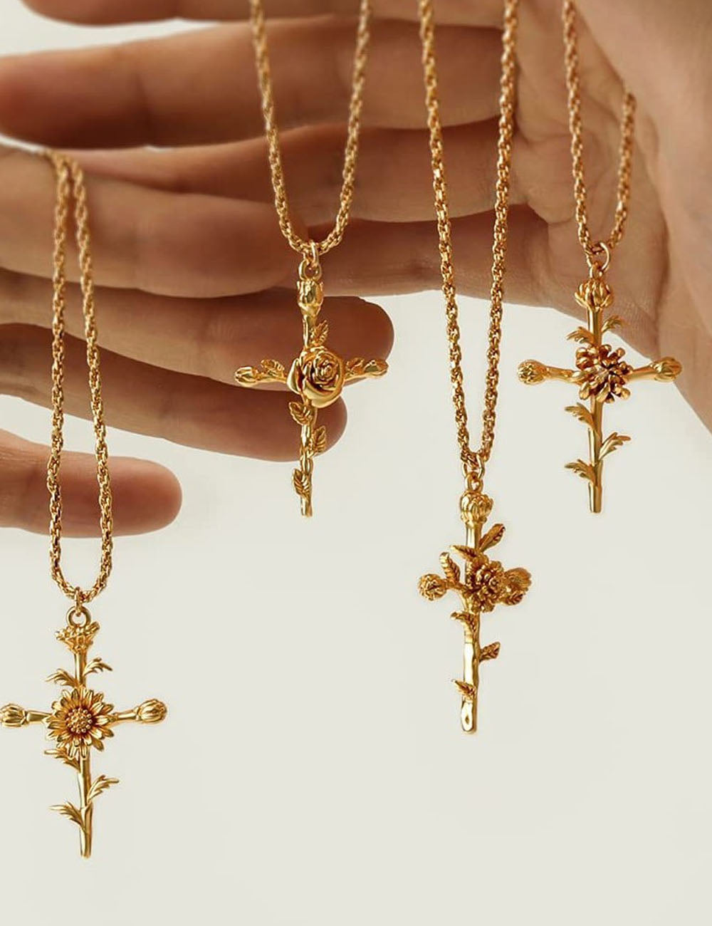 Lotus Pendant Choker Necklace — necklace
