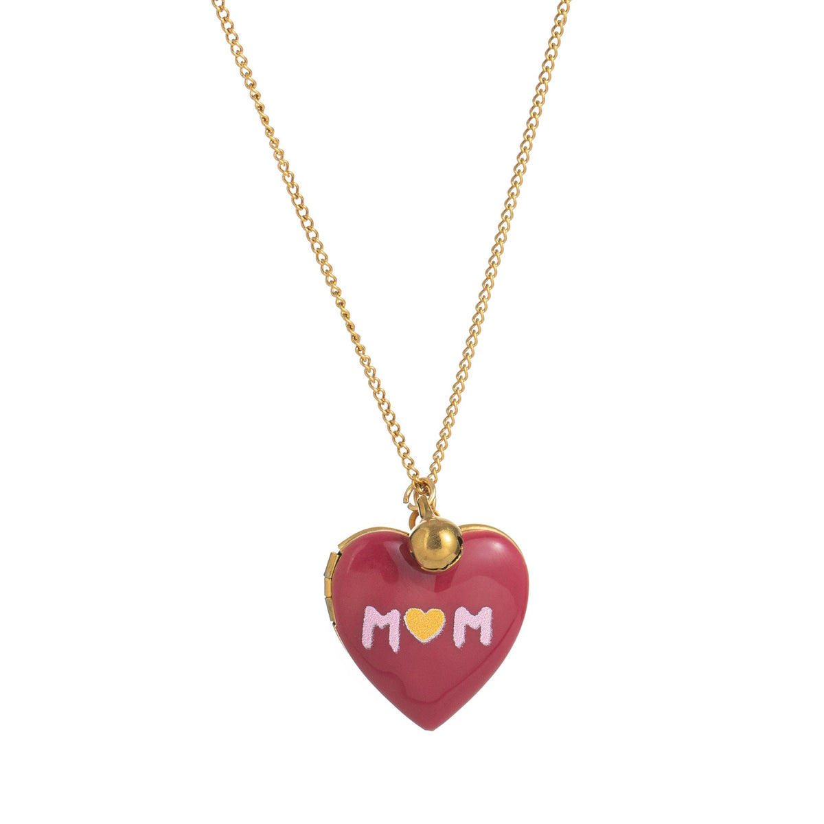 Heart Pendant Bell Choker — necklace, view 3