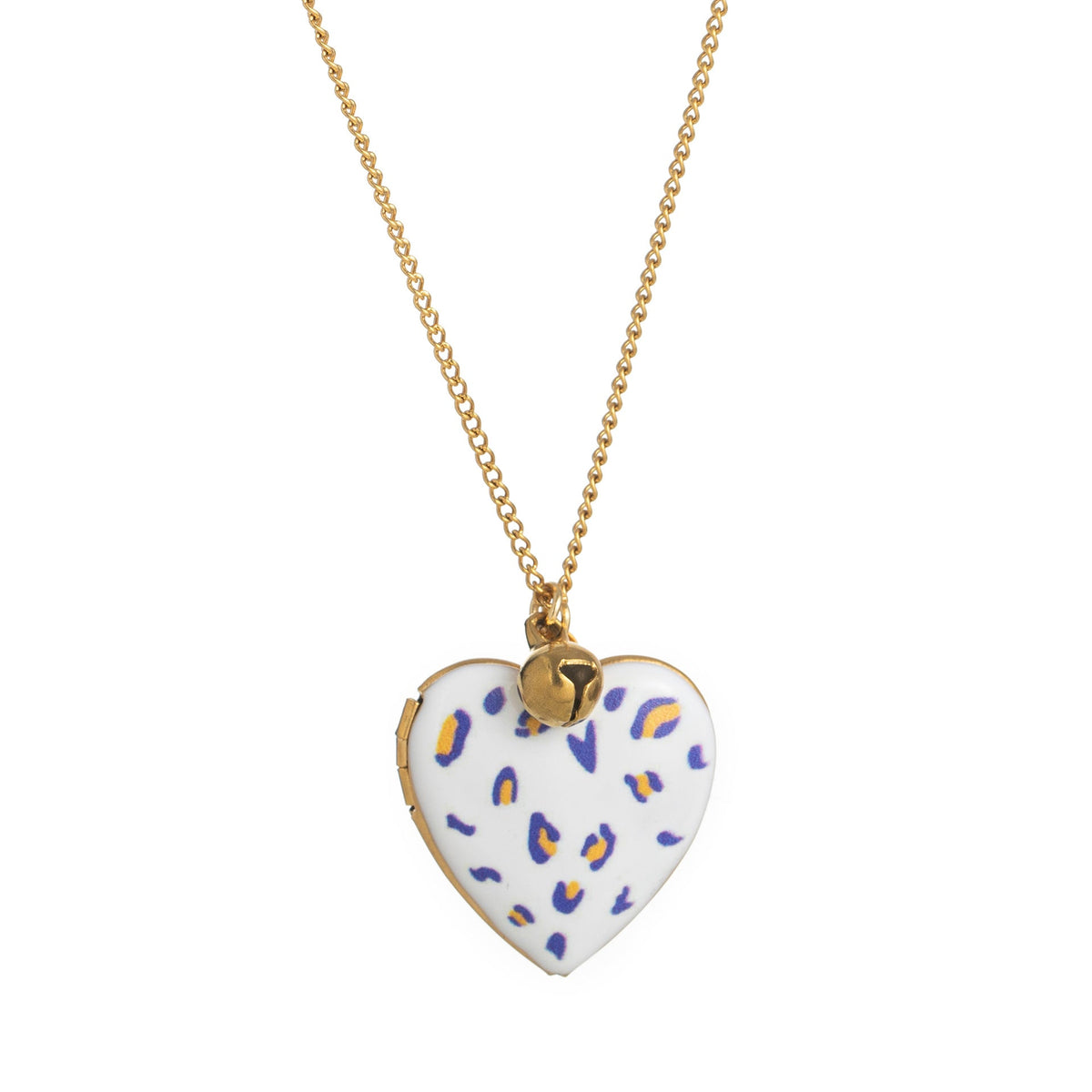 Heart Pendant Bell Choker — necklace, view 4
