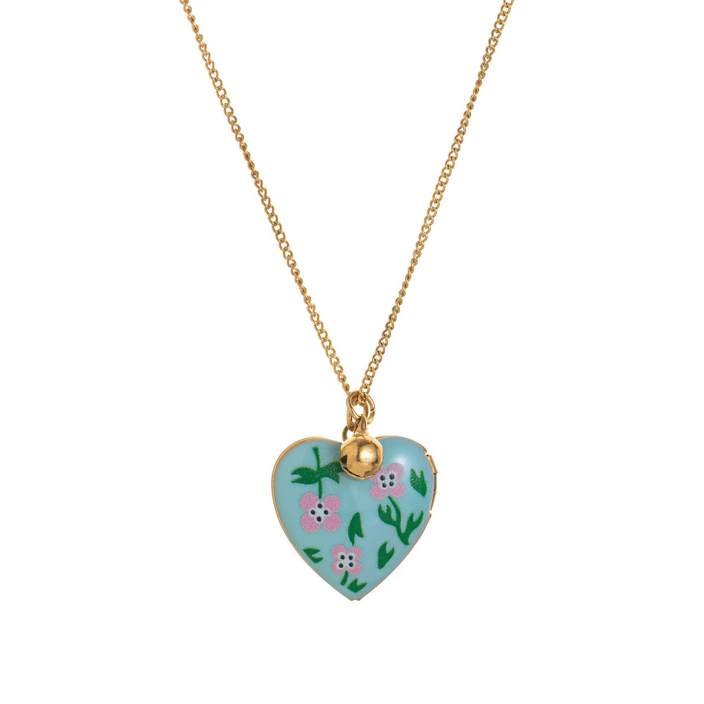 Heart Pendant Bell Choker — necklace, view 5