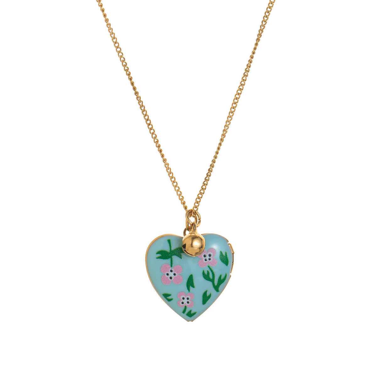 Heart Pendant Bell Choker — necklace, view 5
