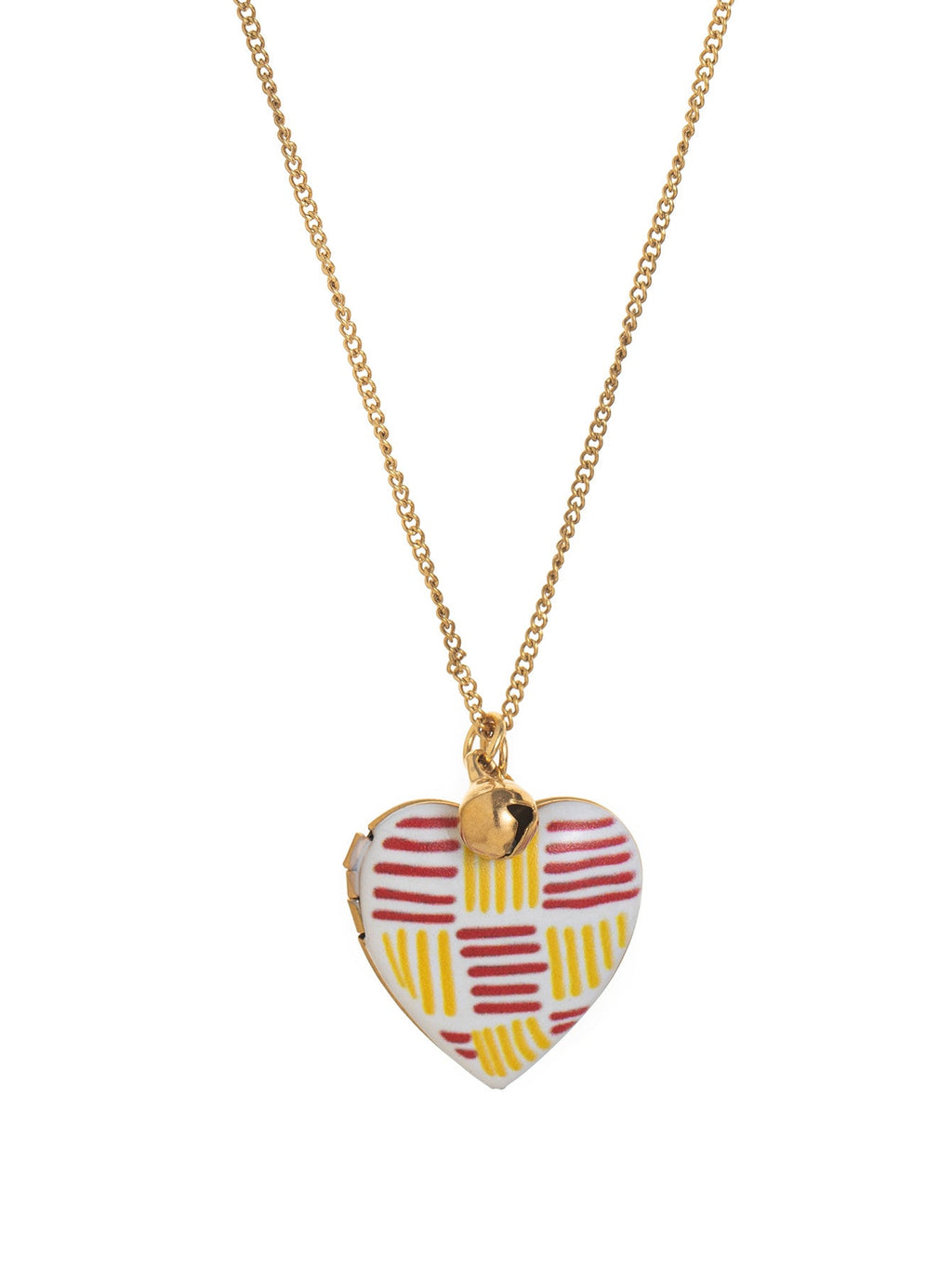 Heart Pendant Bell Choker — necklace, view 6