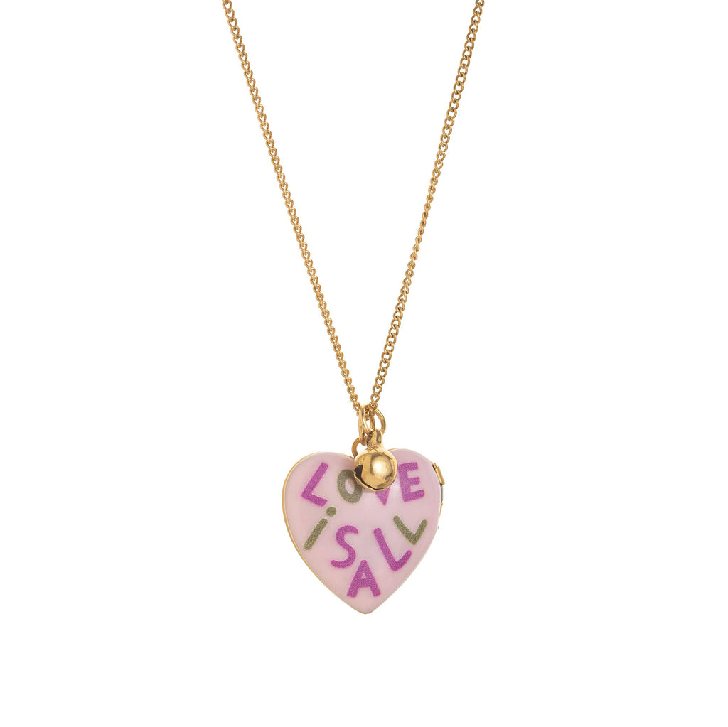 Heart Pendant Bell Choker — necklace, view 7