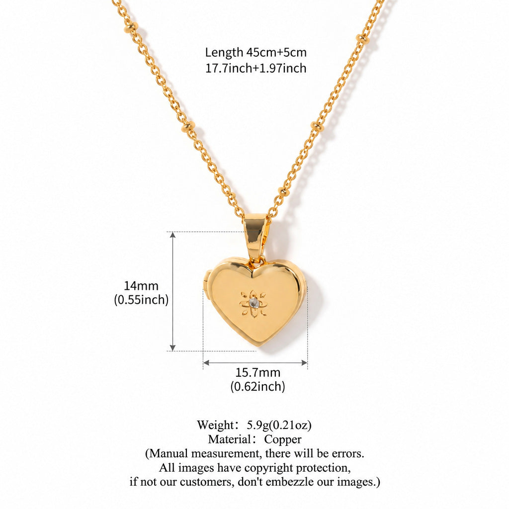 Heart Pendant Bell Choker — necklace, view 8