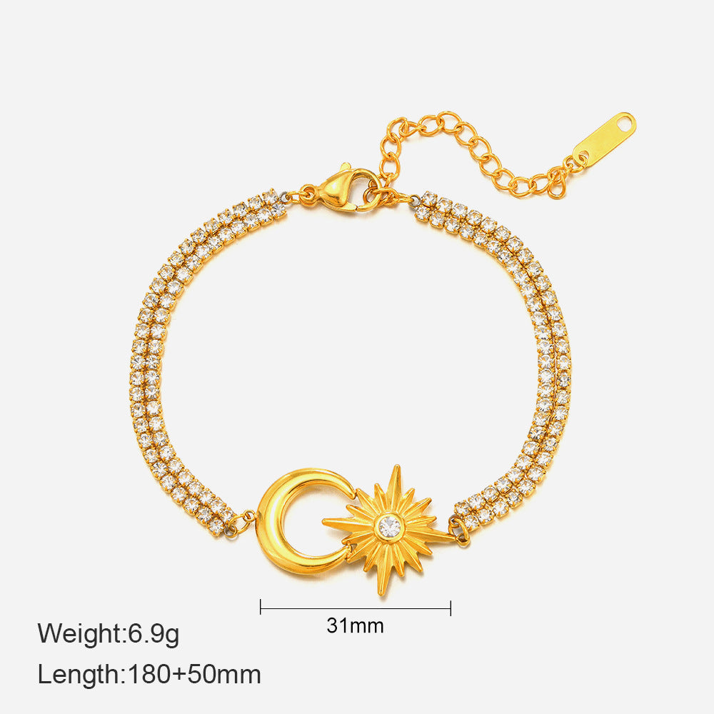 Heart Floral Tassel Bracelet — bracelet, view 5