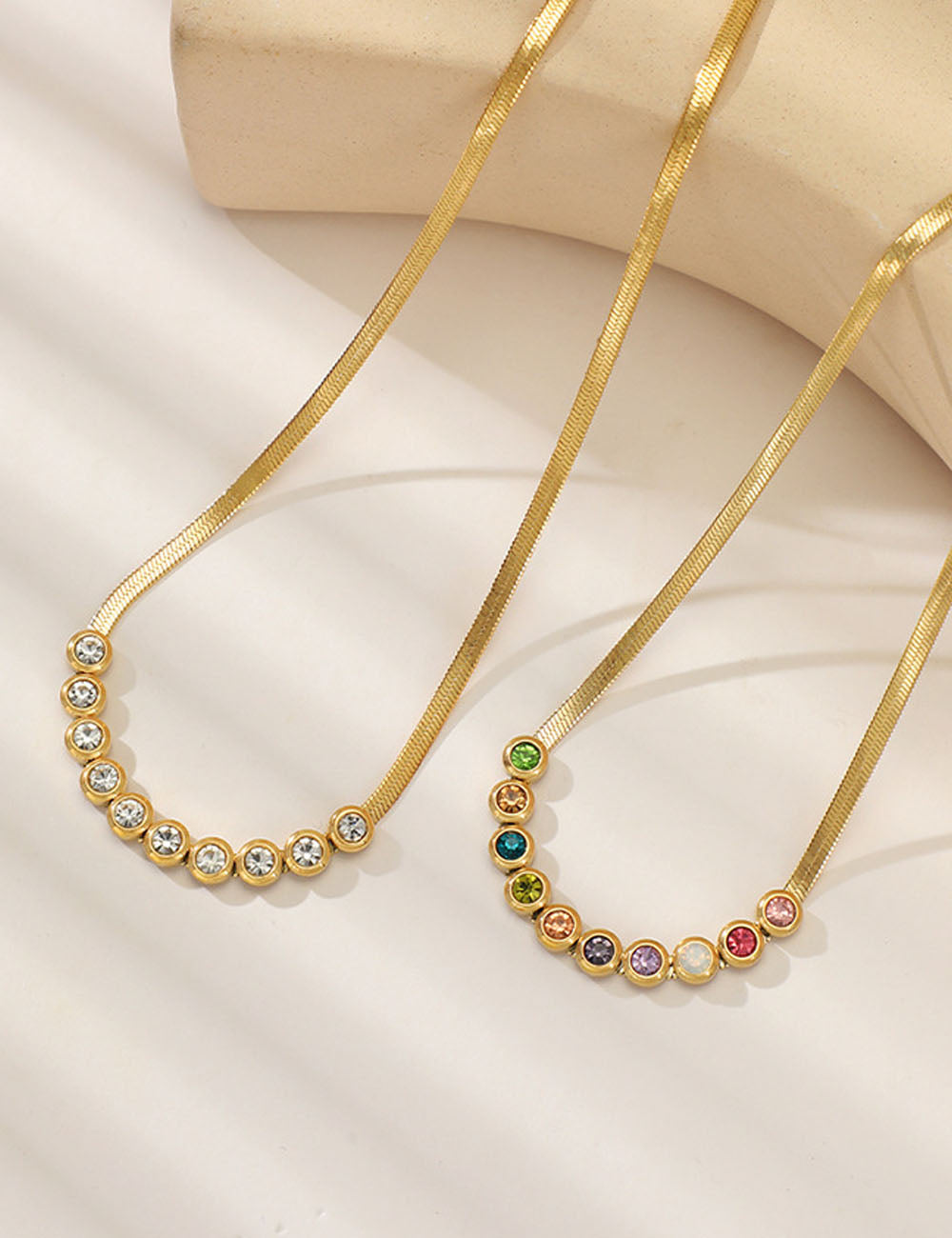Rhinestone Choker Necklace — necklace