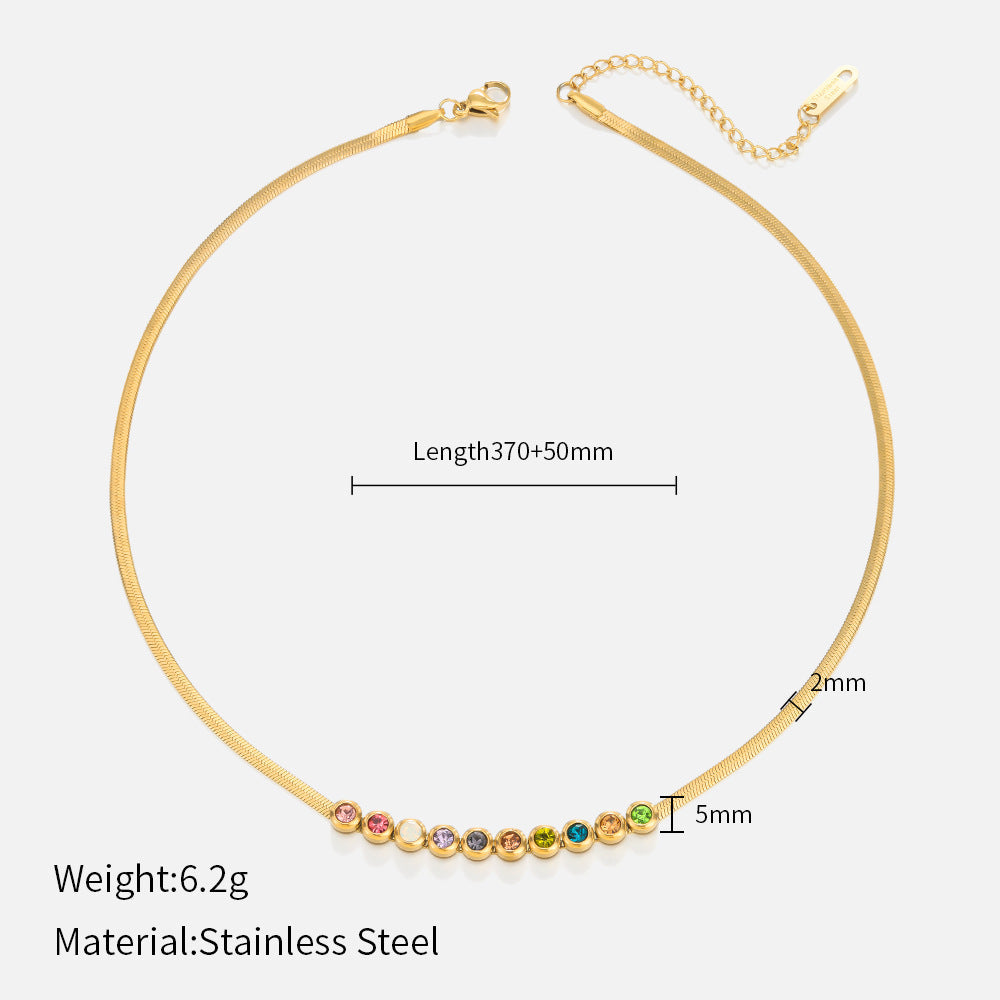 Rhinestone Choker Necklace — necklace, view 5