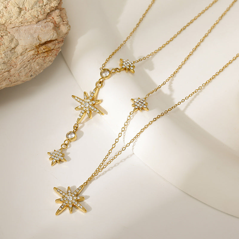 Sunflower Pendant Necklace — gold necklace, view 2