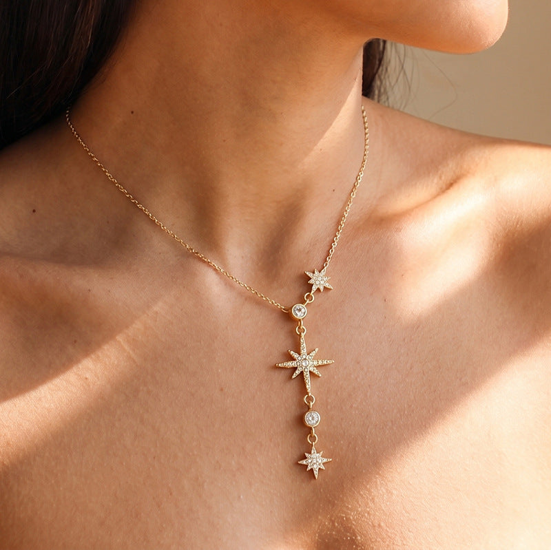 Sunflower Pendant Necklace — gold necklace, view 4