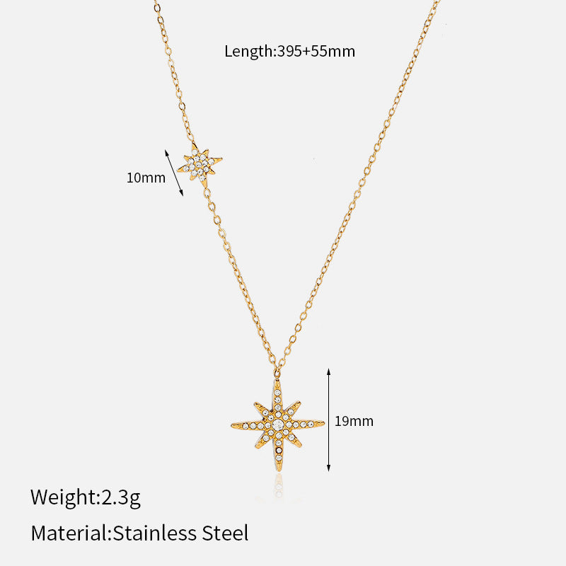 Sunflower Pendant Necklace — gold necklace, view 5