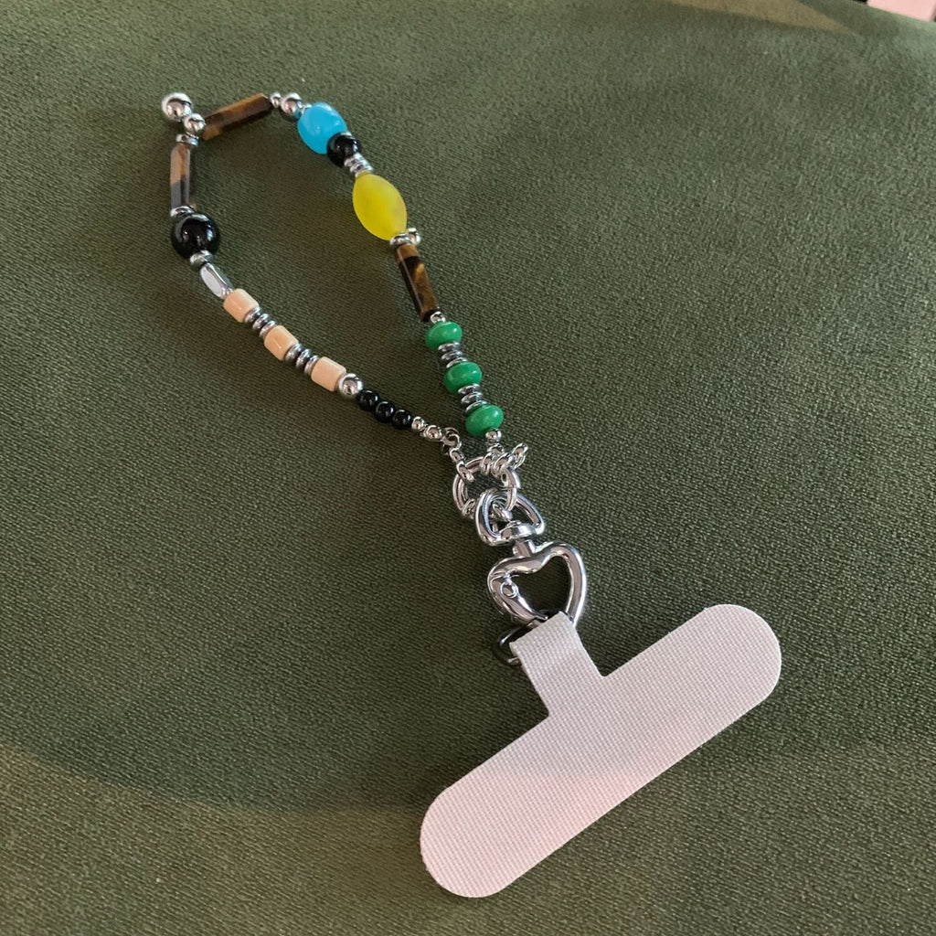 Apple Pendant Beaded Necklace — necklace, view 3