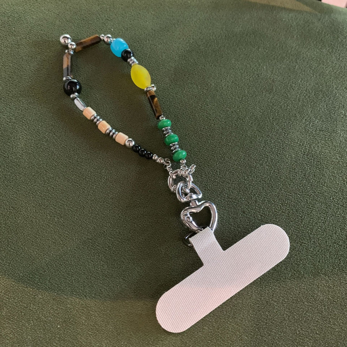 Apple Pendant Beaded Necklace — necklace, view 3