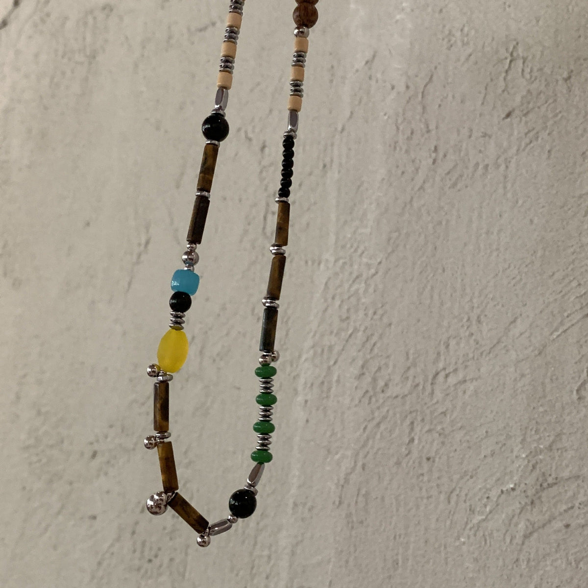 Apple Pendant Beaded Necklace — necklace, view 6