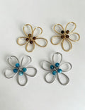 Hollow Beaded Stud Earrings — earrings