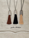 Fringed Tassel Pendant Necklace — necklace