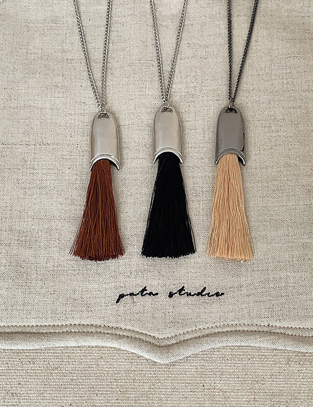 Fringed Tassel Pendant Necklace — necklace