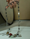 Silver Tassel Chain Necklace — silver necklace