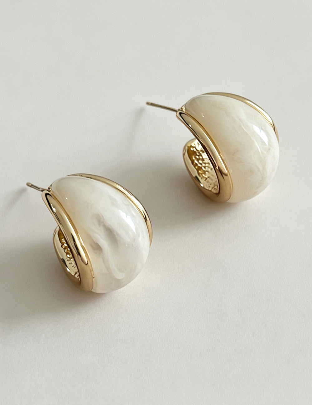 Colour Contrast Circle Stud Earrings — earrings