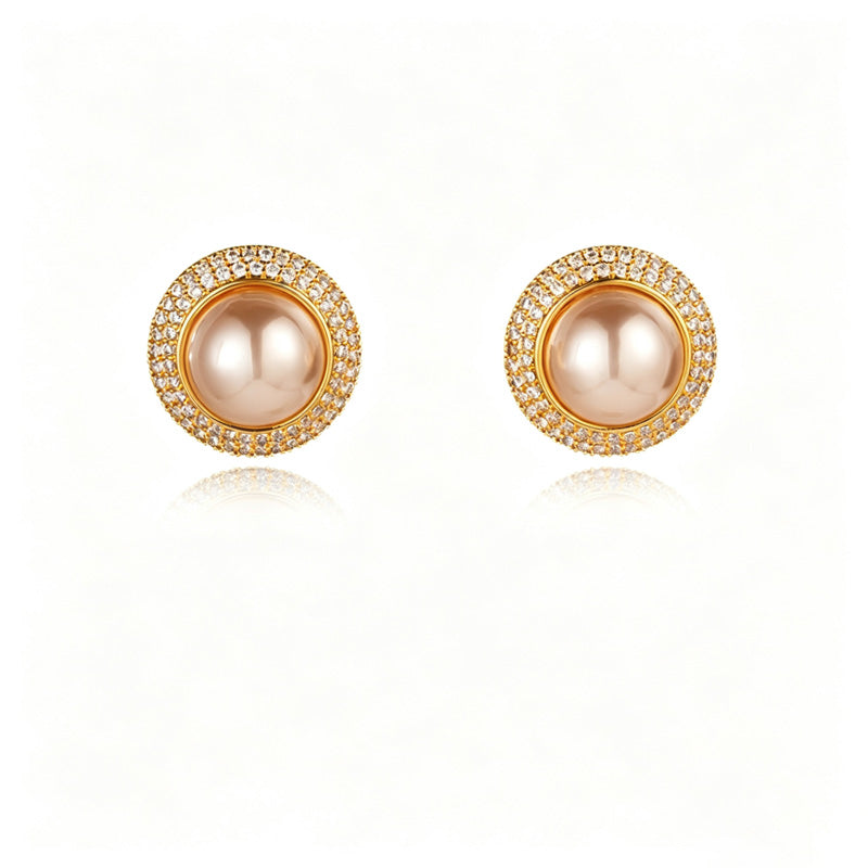 Rhinestone Floral Dangle Earrings — earrings, view 8
