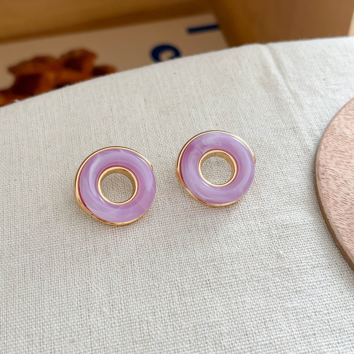 Hollow-Out Round Stud Earrings — earrings, view 12
