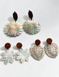 Hollow Leaf Dangle Earrings — earrings