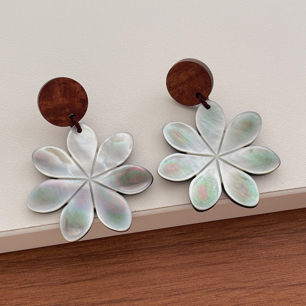 Hollow Leaf Dangle Earrings — earrings, view 5
