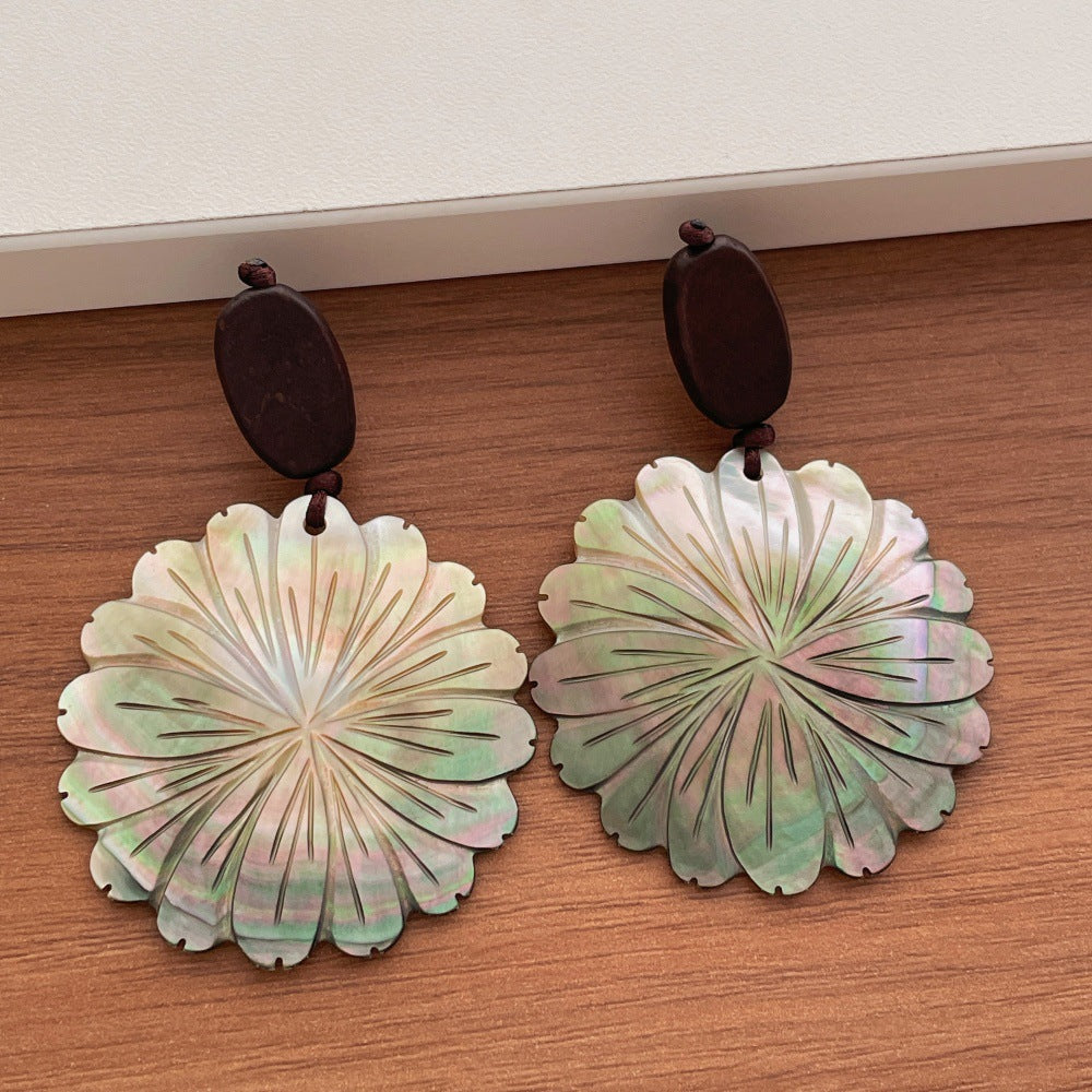 Hollow Leaf Dangle Earrings — earrings, view 9