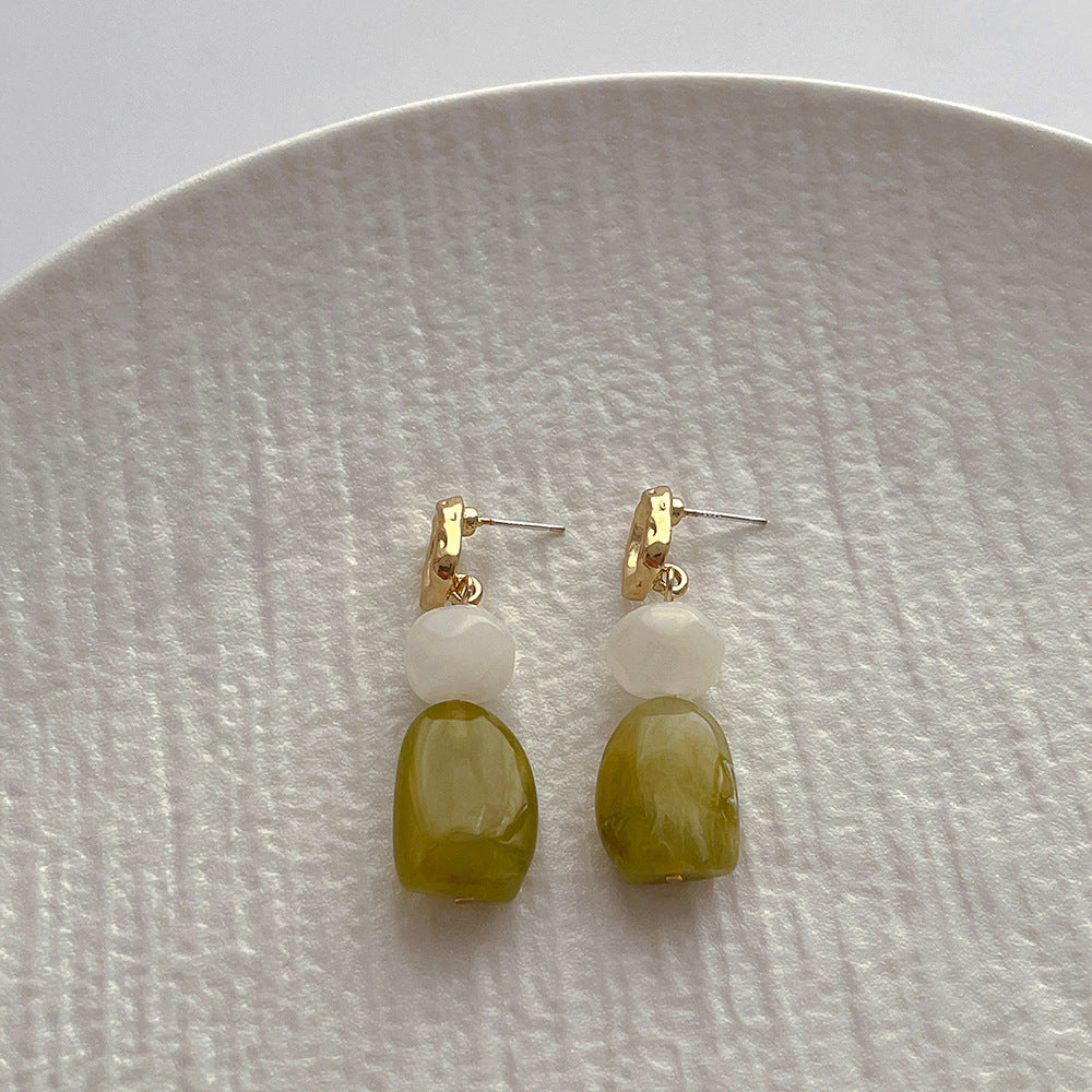 Irregular Resin Dangle Earrings — earrings, view 5