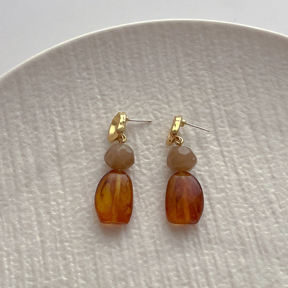 Irregular Resin Dangle Earrings — earrings, view 6