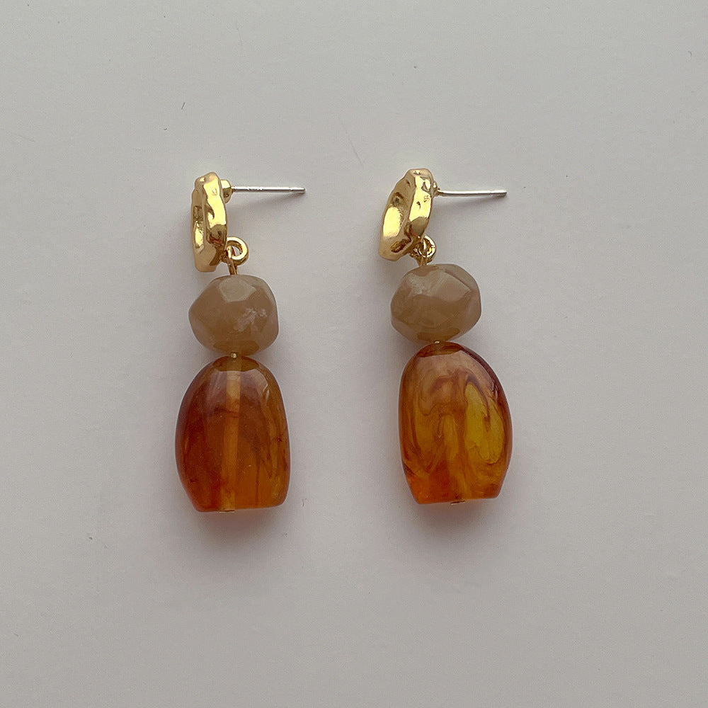 Irregular Resin Dangle Earrings — earrings, view 7