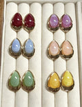 Teardrop Drop Stud Earrings — earrings
