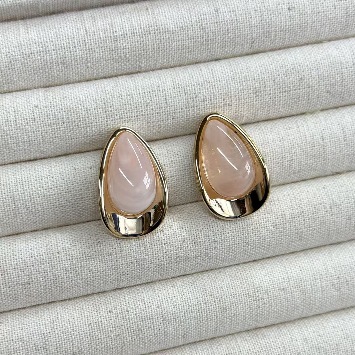 Teardrop Drop Stud Earrings — earrings, view 12