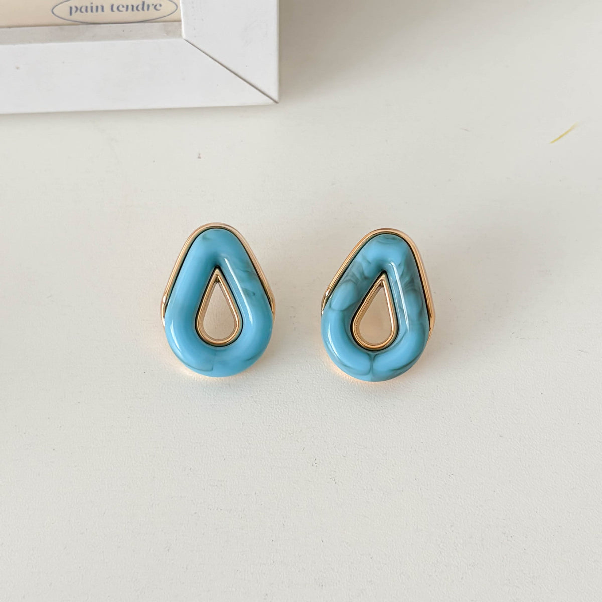 Hollow Acrylic Solid Color Studs — earrings, view 12