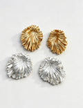 Gold-Plated Dandelion Stud Earrings — earrings
