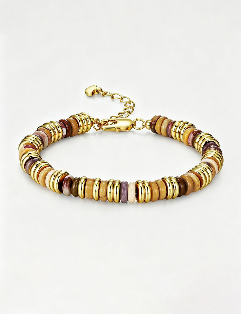 Multi-Colour Stone Bead Bracelet — bracelet