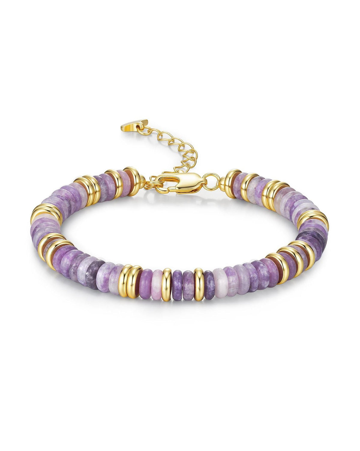Multi-Colour Stone Bead Bracelet — bracelet, view 4