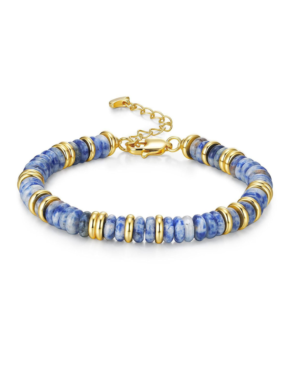 Multi-Colour Stone Bead Bracelet — bracelet, view 5