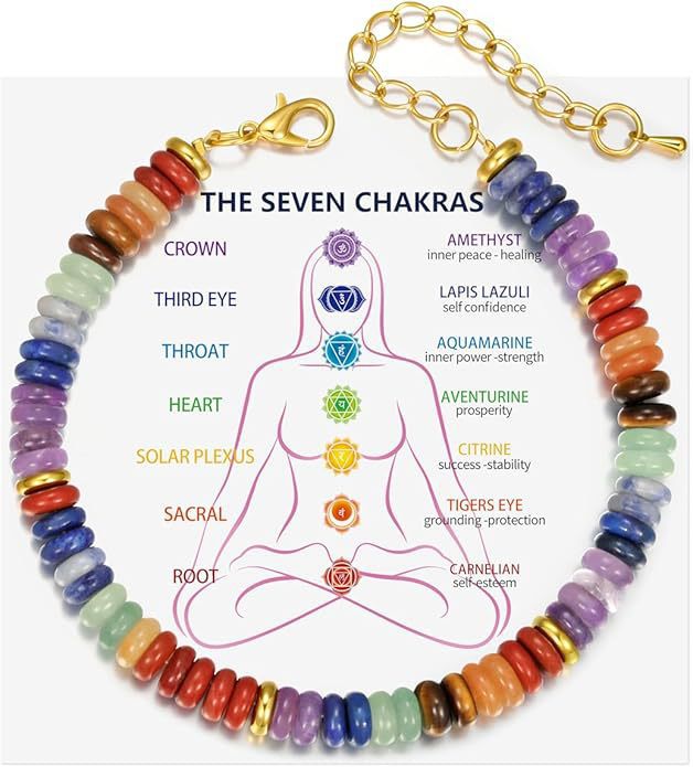 Multi-Colour Stone Bead Bracelet — bracelet, view 8