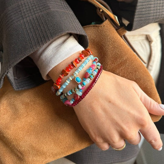 Natural Stone Beaded Bracelet Set — bracelet, view 8
