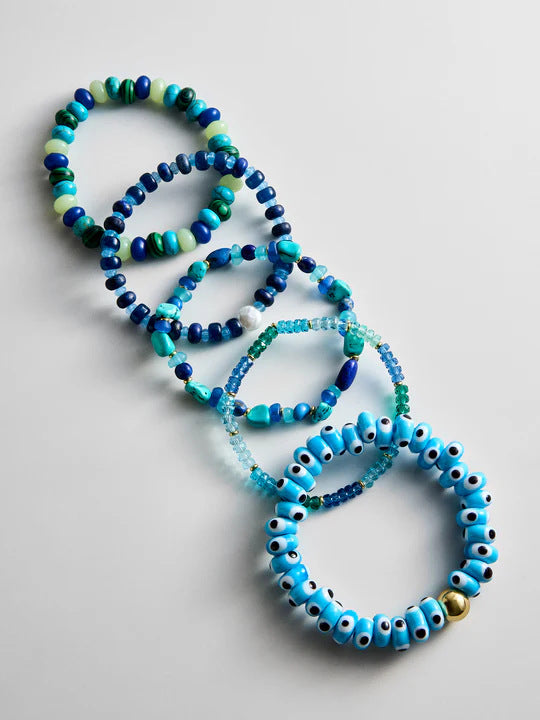 Natural Stone Beaded Bracelet Set — bracelet, view 12