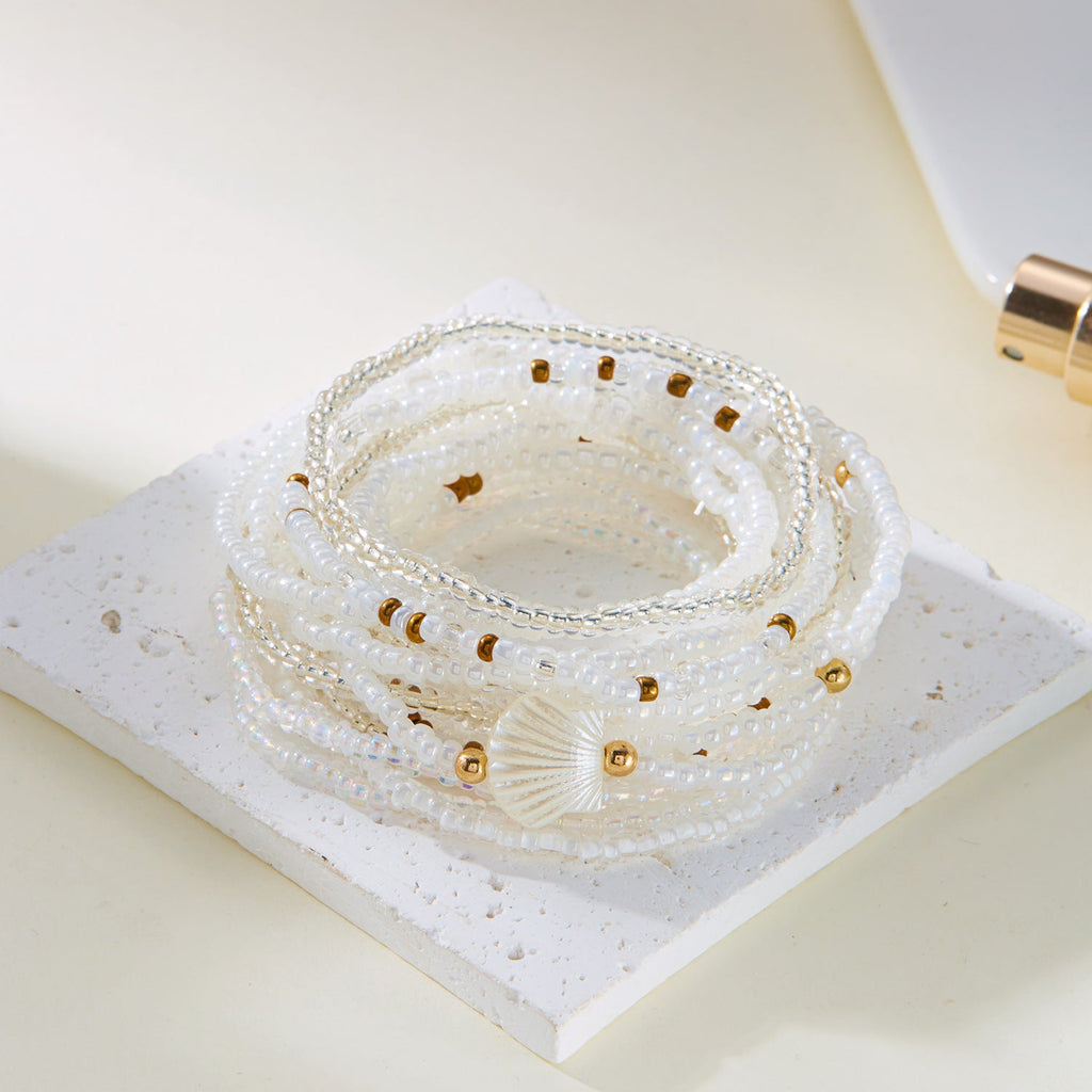 Stackable Wood Beaded Bracelet — bracelet, view 5