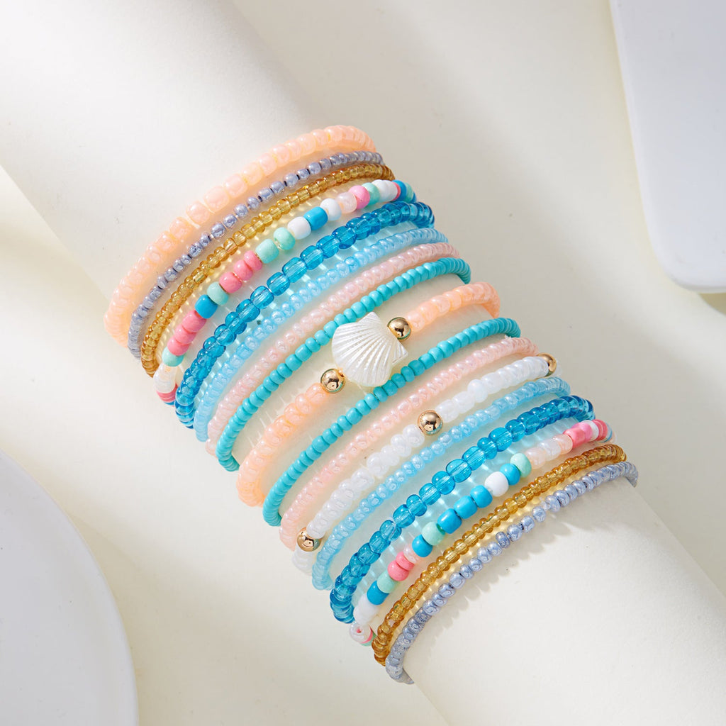 Stackable Wood Beaded Bracelet — bracelet, view 10
