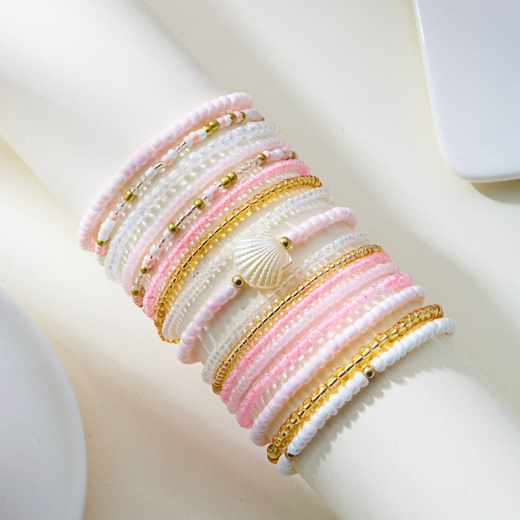 Stackable Wood Beaded Bracelet — bracelet, view 11