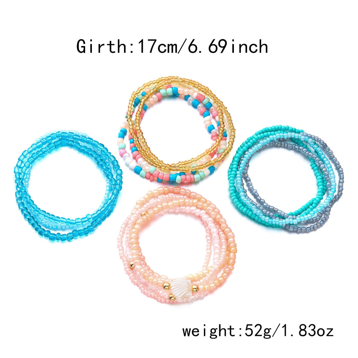 Stackable Wood Beaded Bracelet — bracelet, view 13