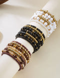 Wood Bead Multi-Layer Bracelet — bracelet