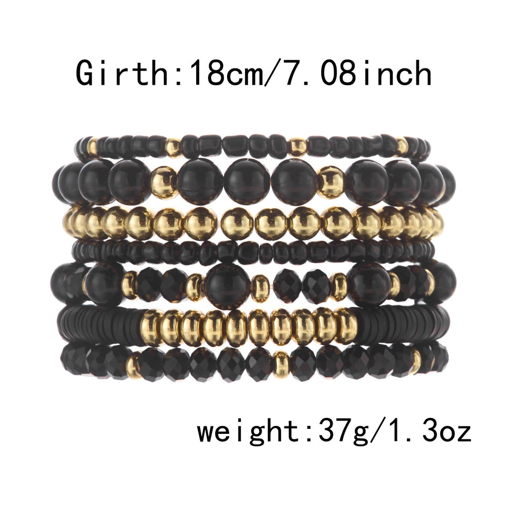Wood Bead Multi-Layer Bracelet — bracelet, view 8