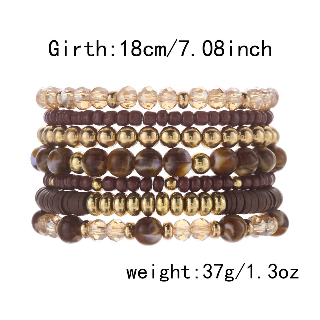 Wood Bead Multi-Layer Bracelet — bracelet, view 10