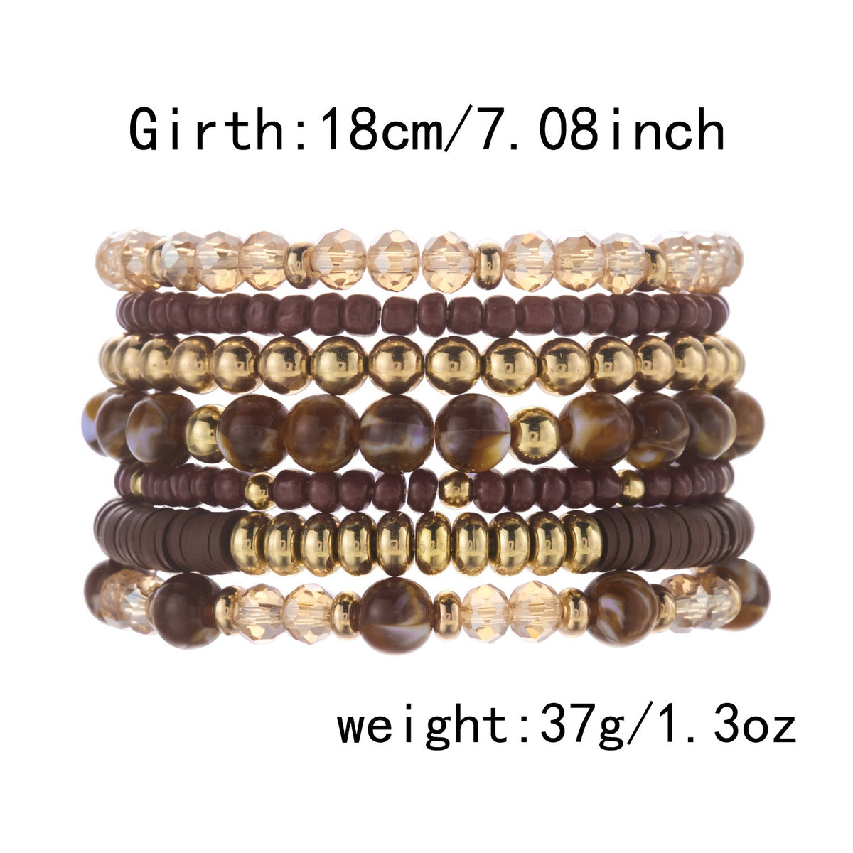 Wood Bead Multi-Layer Bracelet — bracelet, view 10