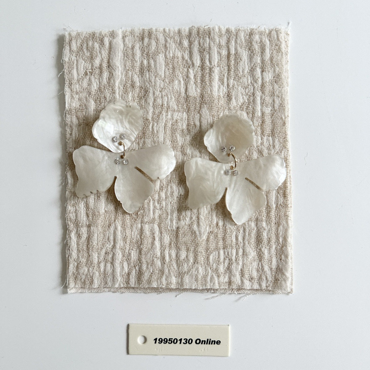 3D Acetate Floral Stud Earrings — earrings, view 3
